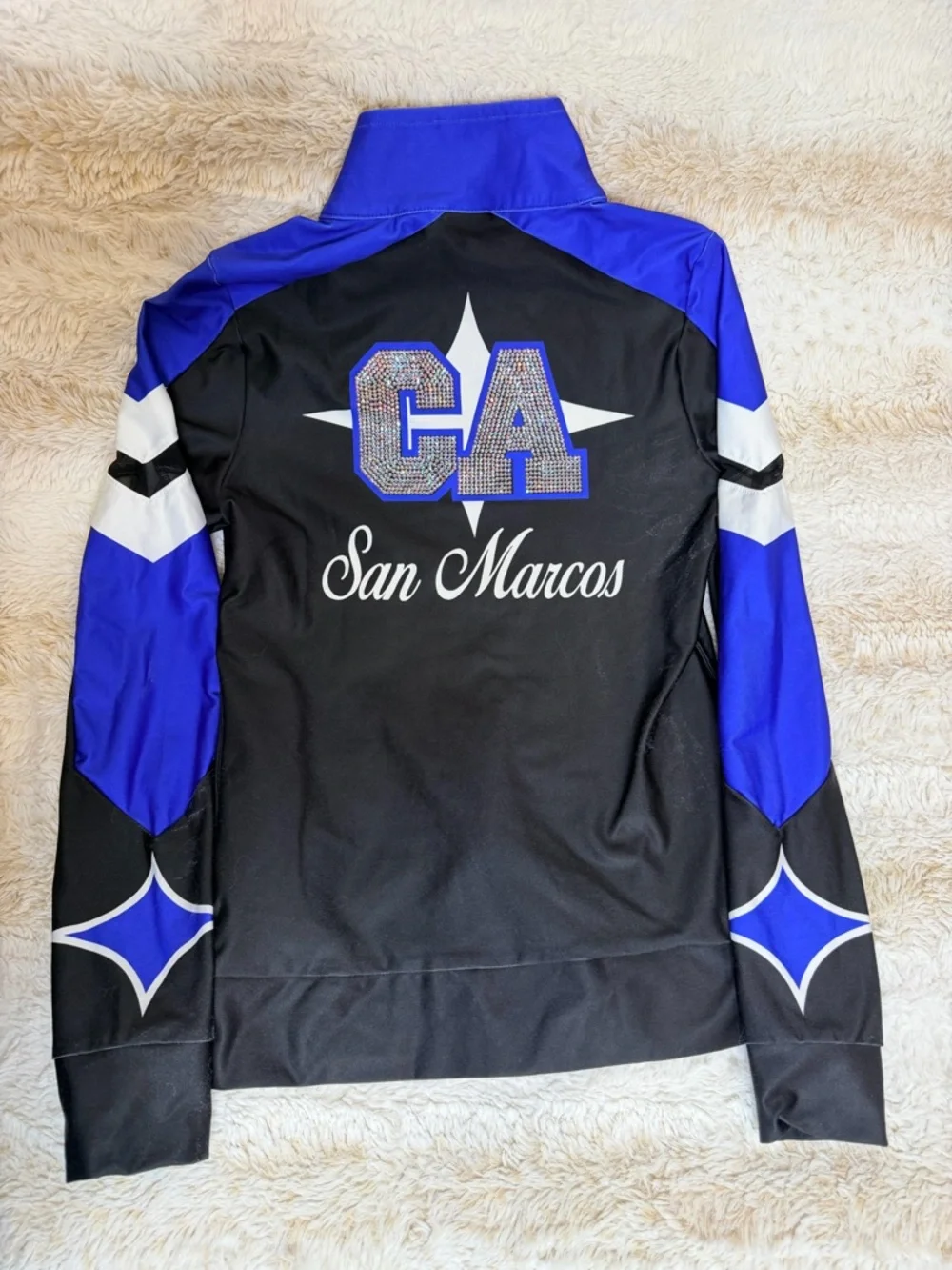 CALI All Stars Black & Royal Blue Athletic Jacket and Leggings Set